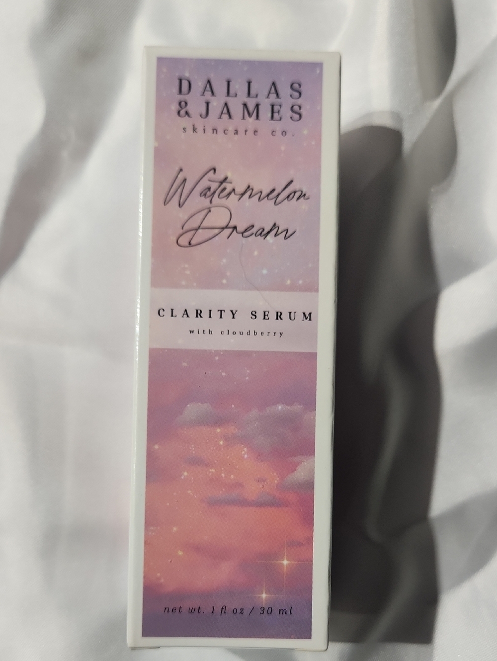 Dallas & James Watermelon Dream Clarity Serum - Pink Purple Gradient Box